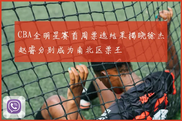 CBA全明星赛首周票选结果揭晓徐杰赵睿分别成为南北区票王